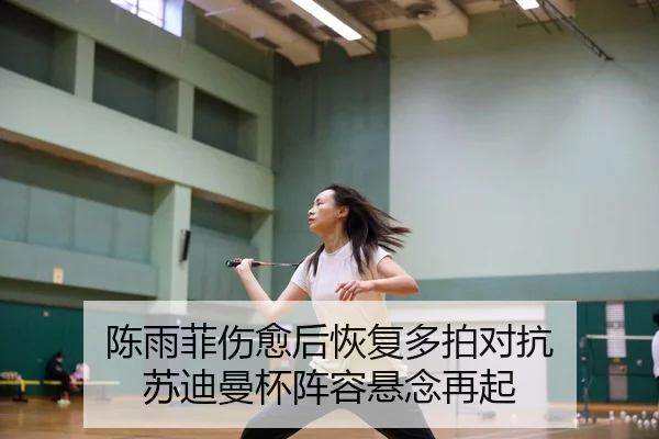 陈雨菲伤愈后恢复多拍对抗 苏迪曼杯阵容悬念再起